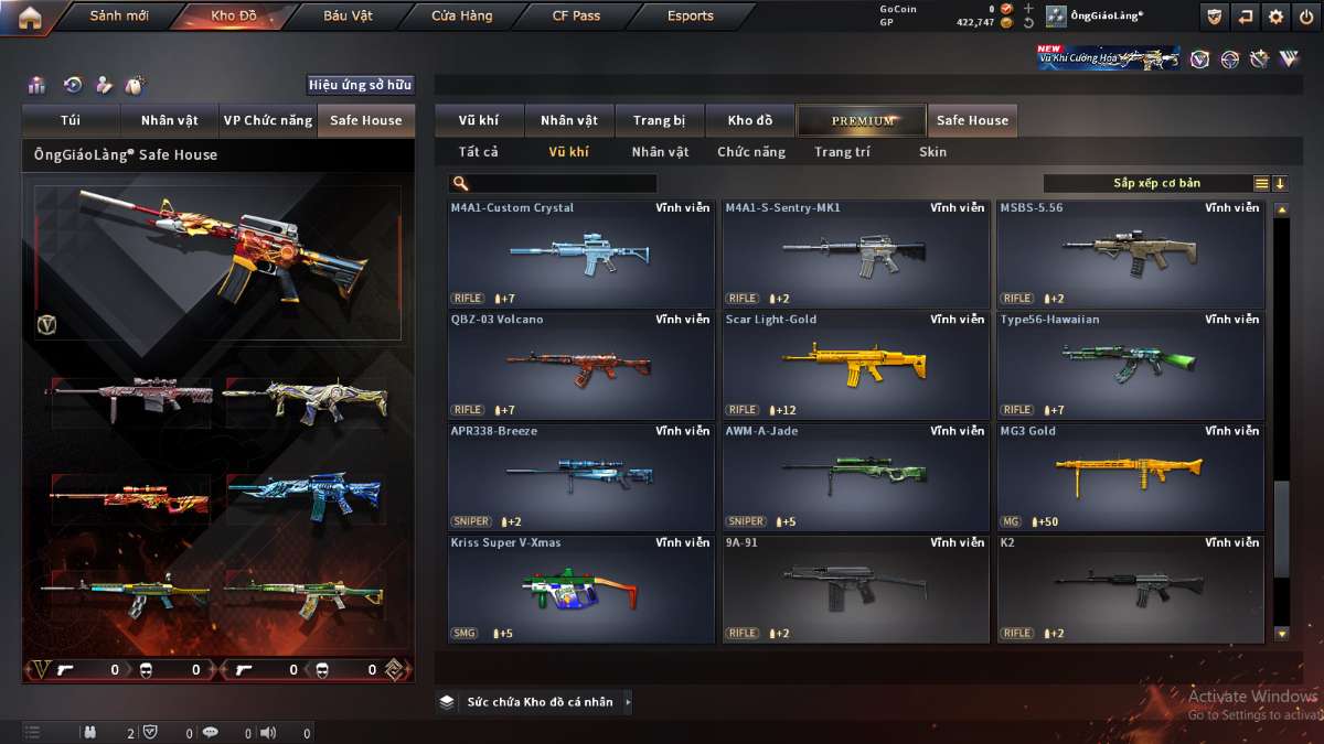 shop acc cf uy tin gia re